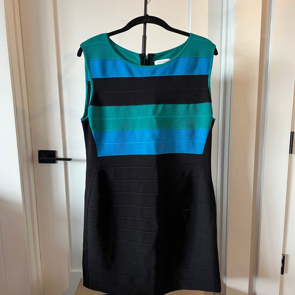 Calvin Klein Colorblock Bodycon Dress